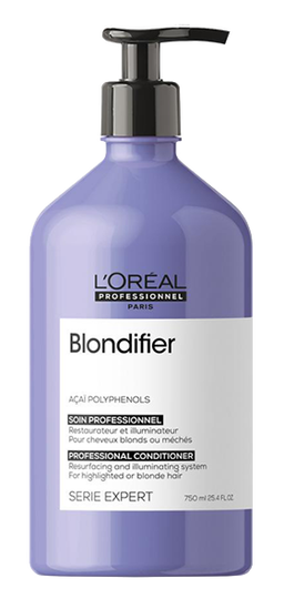 Окрашенные волосы (Кондиционер Serie Expert Blondifier Gloss для осветленных и мелированных волос 750 мл) - купить по низкой цене с доставкой по России