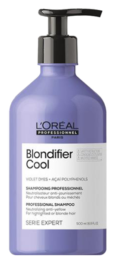 Окрашенные волосы (Шампунь Serie Expert Blondifier Cool для нейтрализации желтизны холодных оттенков блонд 500 мл) - купить по низкой цене с доставкой по России