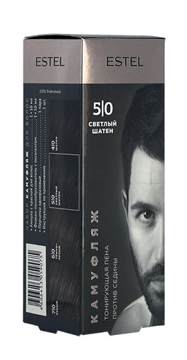 Estel Professional (Россия) (ALPHA HOMME Набор для камуфляжа волос 5/0 Светлый шатен) - купить по низкой цене с доставкой по России
