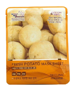 Тканевые и коллагеновые маски (Fresh Potato Mask Sheet Тканевая маска для лица с экстрактом картофеля) - купить по низкой цене с доставкой по России
