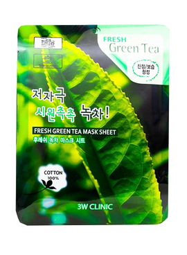 Тканевые и коллагеновые маски (Fresh Green Tea Mask Sheet Тканевая маска для лица с экстрактом зеленого чая) - купить по низкой цене с доставкой по России