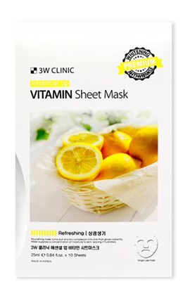 Тканевые и коллагеновые маски (Essential Up vitamin Sheet Mask Тканевая маска для лица с витамином) - купить по низкой цене с доставкой по России